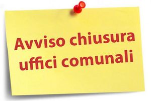 chiusura uffici del comune